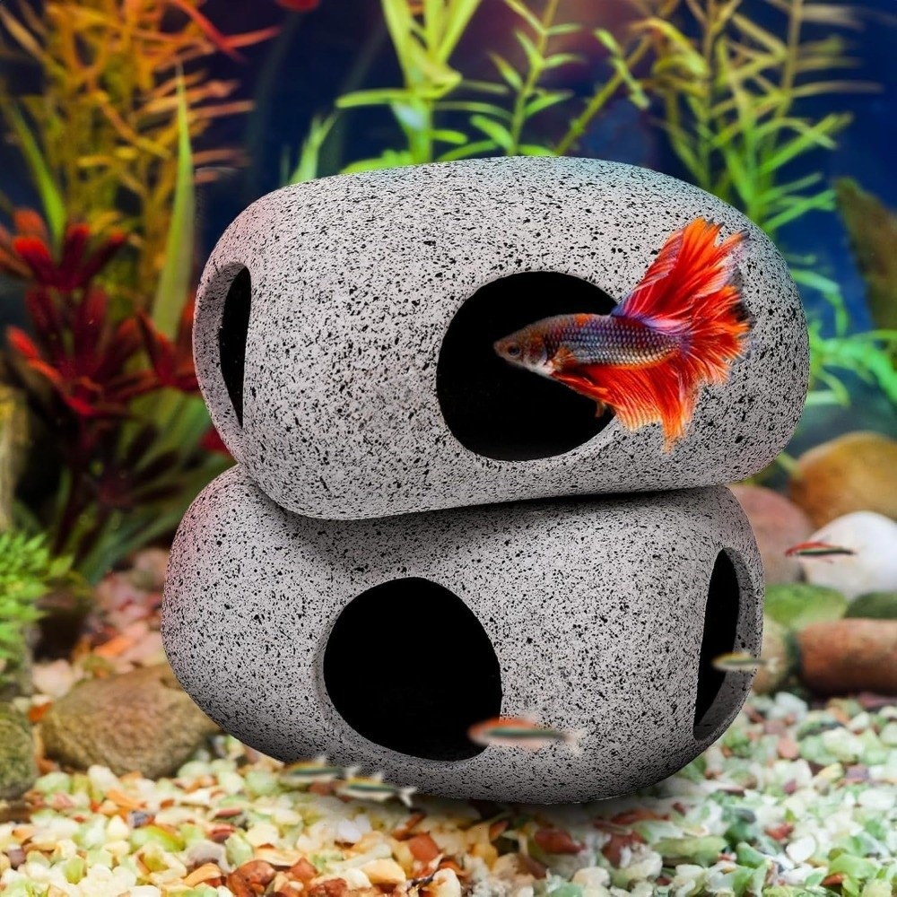 Batu Penyembunyi Akuarium dari - Aquarium Marine Sand ulasan dan harga