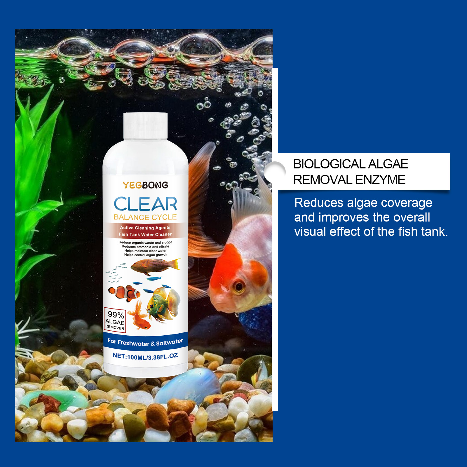 Klarifikasi Air Akuarium 100Ml - Marine Aquarium Bacteria ulasan dan harga