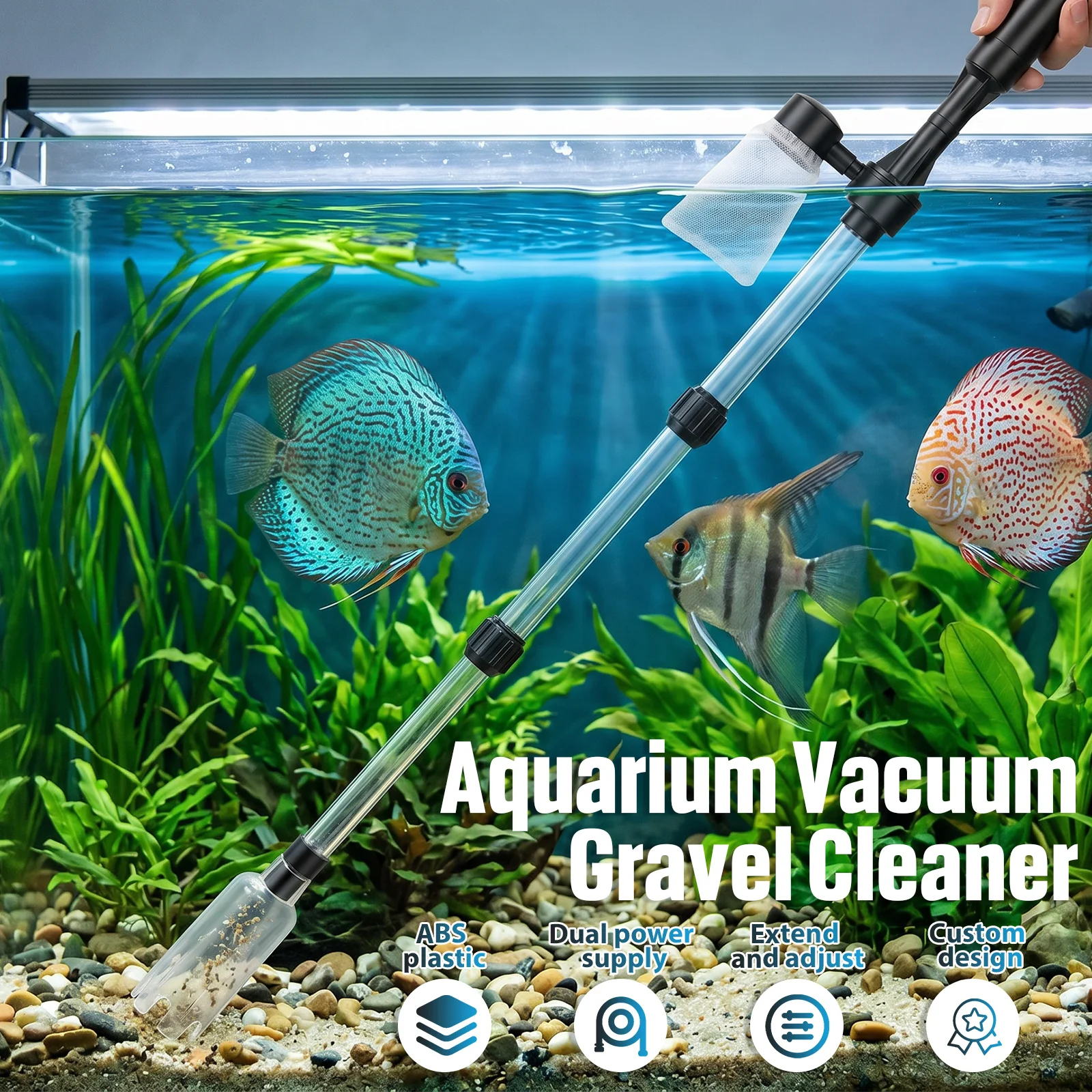 Penyedot Kotoran Akuarium 3 in - Aquarium Marine Sand ulasan dan harga