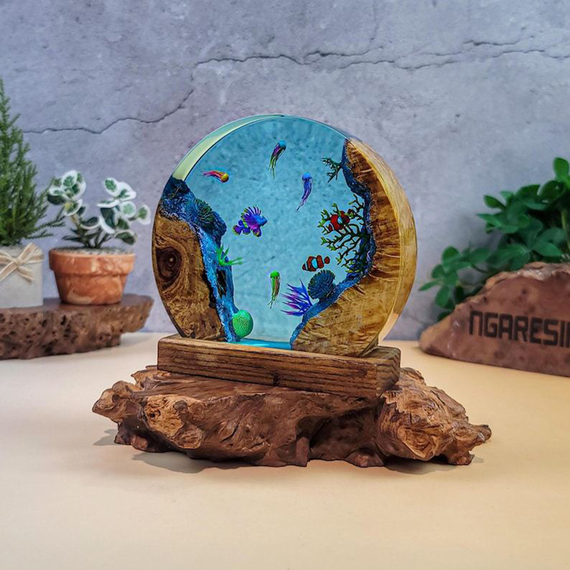 Lampu Meja Resin Organisme Aku - Aquarium & Marine Museum Kota Kinabalu ulasan dan harga