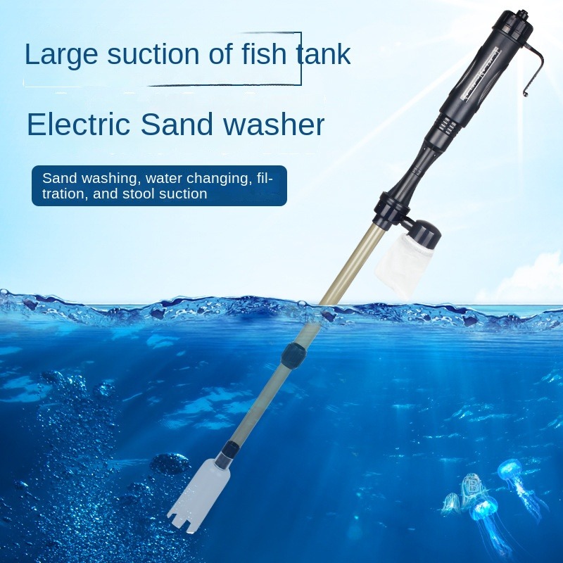 Tangki Ikan Akuarium Baterai L - Aquarium Marine Sand ulasan dan harga
