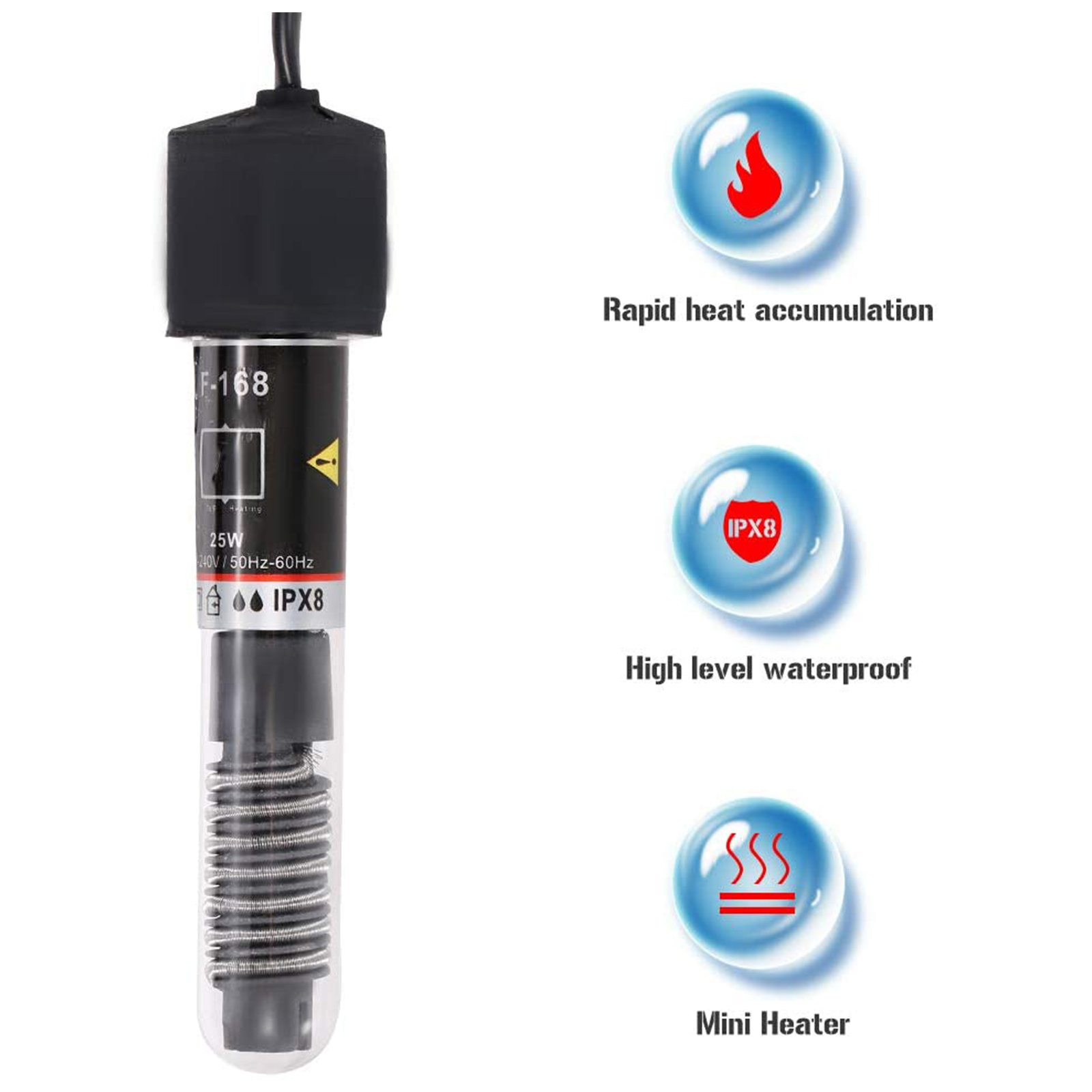 Pemanas Akuarium Mini, bawah a - Marine Aquarium Mini ulasan dan harga